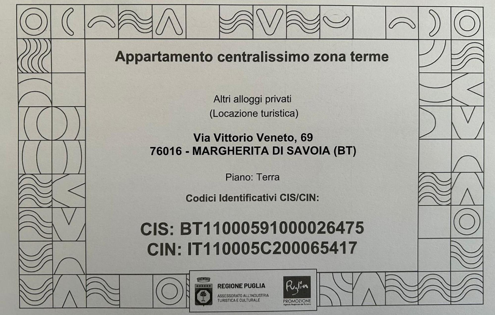 Appartamento Centralissimo Zona Terme Маргерита-ди-Савойя Экстерьер фото